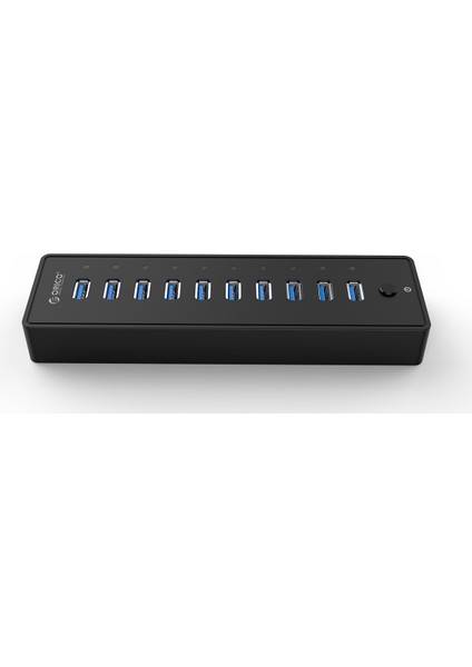 Superspeed 10 Port USB Çoklayıcı USB Çoğaltıcı USB Hub, Siyah, P10-U3-V1