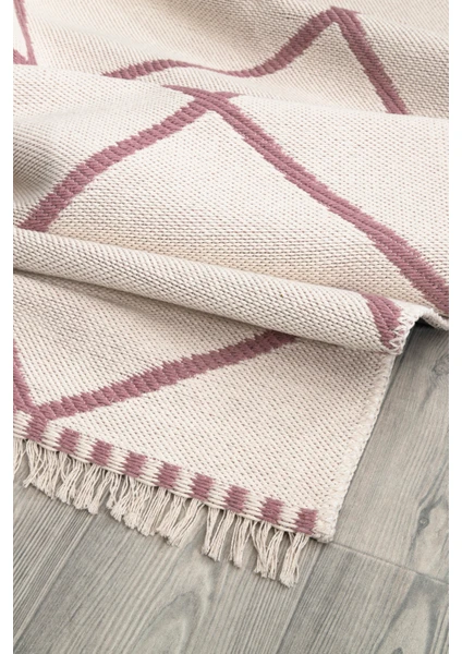 Canvas Rugs Natural Yıkanabilir Kaymaz Taban Modern Desenli Dokuma Kilim