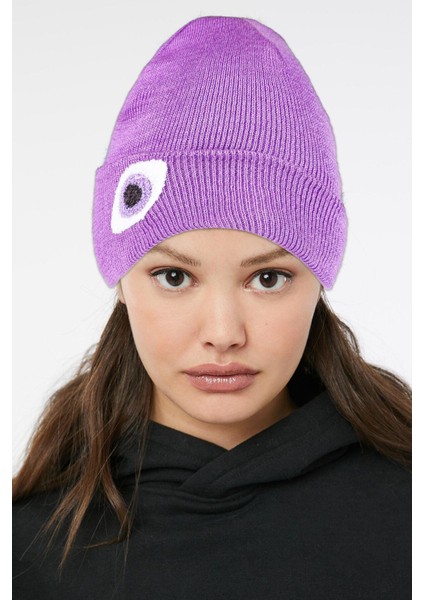 Unisex Yumuşak Göz Punch Nakışlı Bere