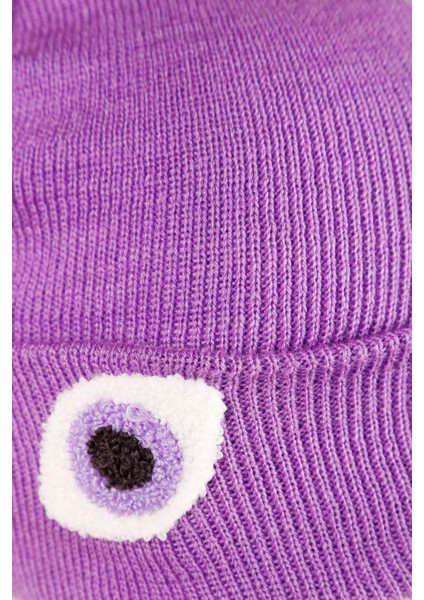 Unisex Yumuşak Göz Punch Nakışlı Bere