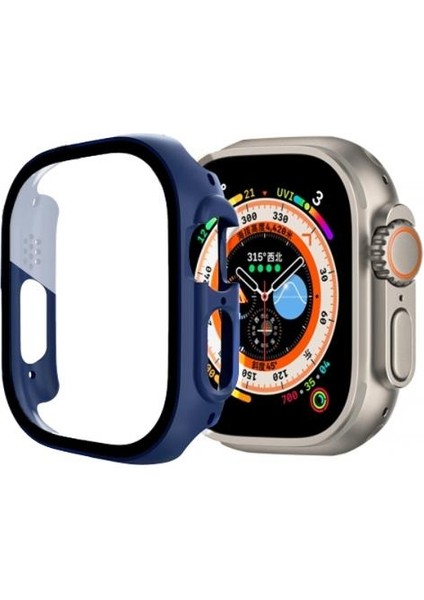 Polham 49MM Apple Watch Ultra Full Koruma Zırhlı Kılıf, Ekran Koruyuculu Apple Watch Ultra Kılıf