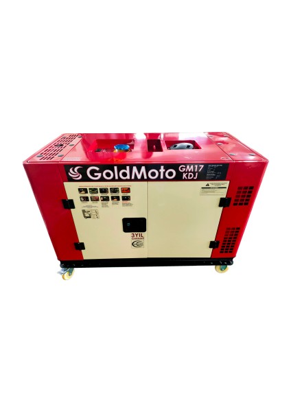 Goldmoto GM17KDJ Dizel Jeneratör 17KVA Monofaze Marşlı Kabinli