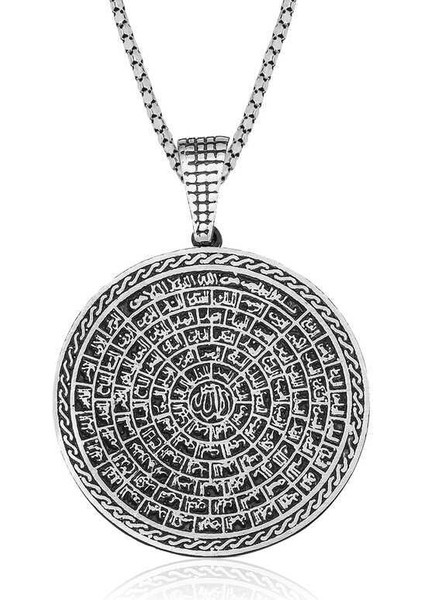 Gümüş Esma-ül Hüsna Kolye