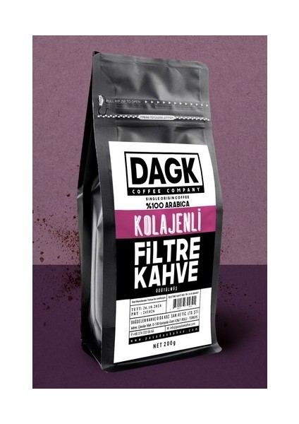 Kolajenli Filtre Kahve Öğütülmüş 200 gr