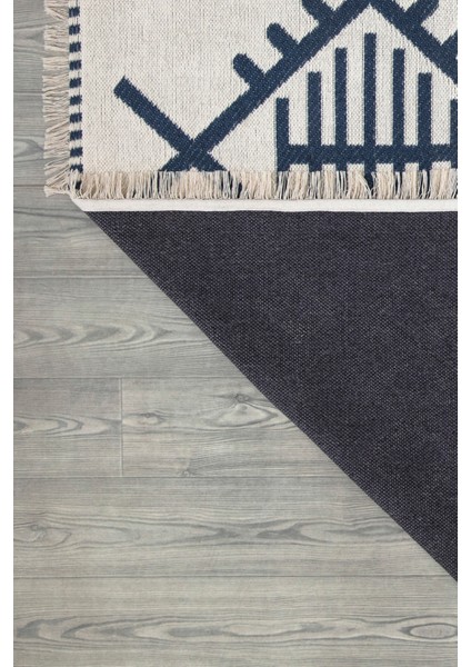 Canvas Rugs Natural Yıkanabilir Kaymaz Taban Modern Desenli Dokuma Kilim