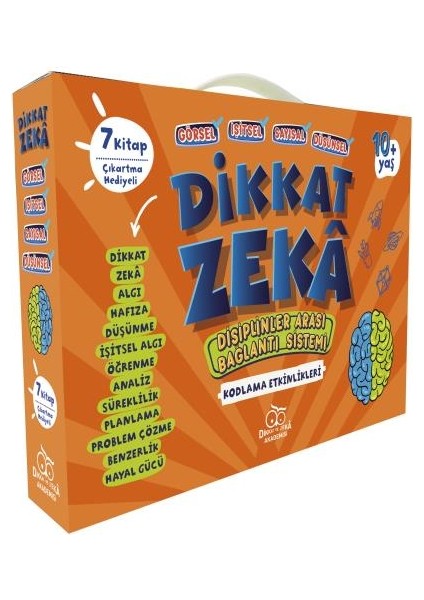 Dikkat Zeka 4. Sınıf Seti 10 Yaş (7 Kitap) - Mehmet Türkdoğan
