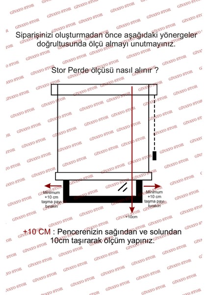 Düz Stor Perde Güneşlik Ekru (Kırık Beyaz)