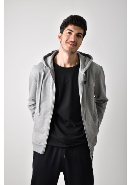 Unisex Fermuarlı Kapüşonlu Sweatshirt indirimleri