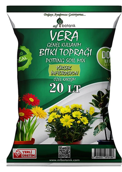 Mf Botanik Vera Genel Kullanım Ithal Bitki Toprağı 20 Litre