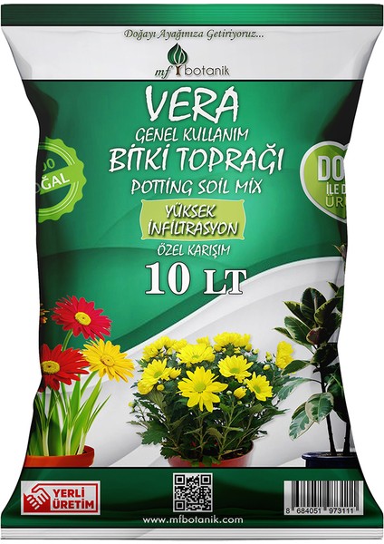 Mf Botanik Vera Genel Kullanım Ithal Bitki Toprağı 10 Litre