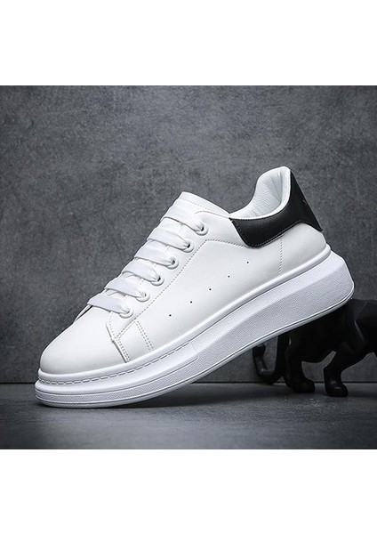 Unisex Siyah Cilt Spor Ayakkabı Sneaker fiyatları