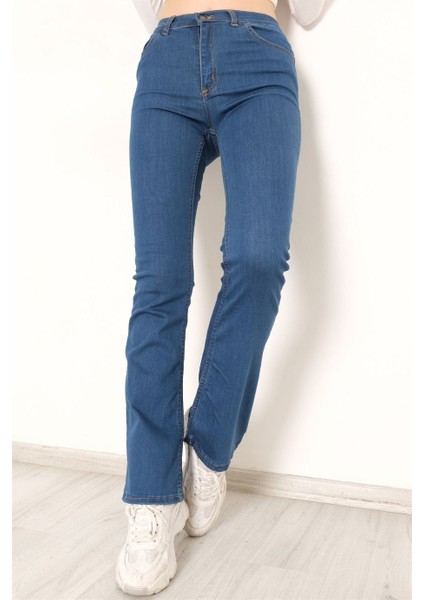 Ispanyol Paça Pantolon Mavi - 5802.925.