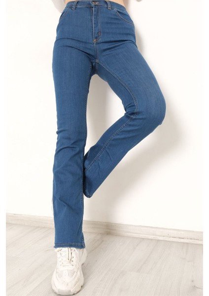 Ispanyol Paça Pantolon Mavi - 5802.925.
