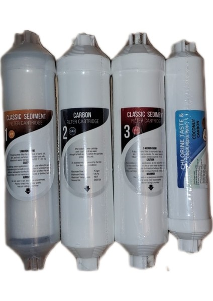 Kapalı Kasa Eco 4'lü Çubuklu Filtre Set