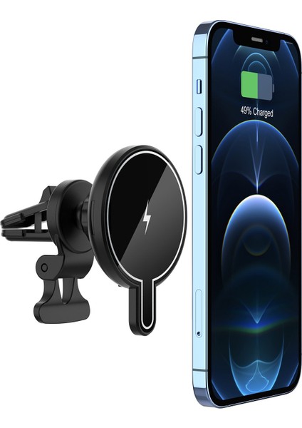 Kablosuz Magsafe Wireless Şarjlı Araç Telefon Tutucu Ayaklı Magnetic Iphone Seri 14 13 12 Pro Max fiyatları