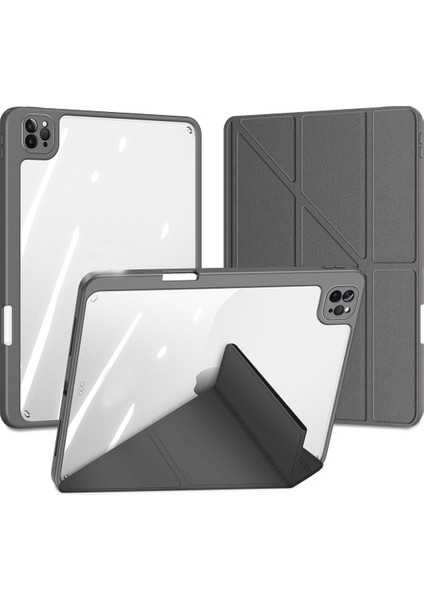 Ipad Pro 12.9 Inç 5. ve 6. Nesil 2021 / 2022 M2 Kılıf Standlı Kalem Koyma Yeri Uyku Modlu Kapak