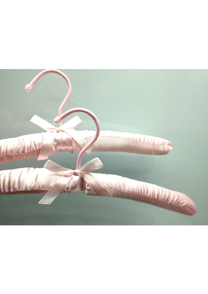 Elit Saten Askı Gecelik Askısı Elbise Askısı Pembe 5 Adet fırsatları