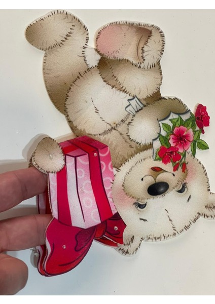 18X15 cm 3 Boyutlu Ayıcık Aplik Arma Yama Aksesuar