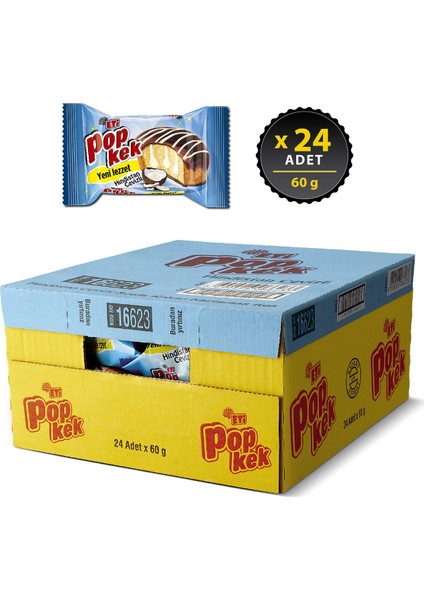 Popkek Hindistan Cevizli 24 x 60 gr fiyatları