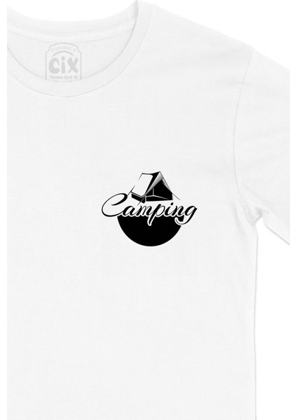 Camping World Cep Logo Tasarımlı Beyaz Tişört fiyatları