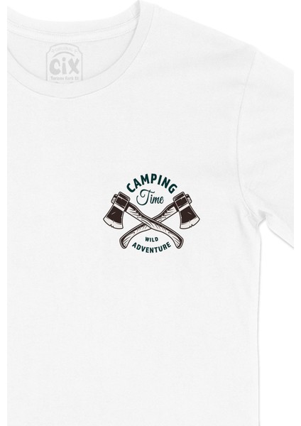 Wild Adventure Cep Logo Tasarımlı Beyaz Tişört fiyatları