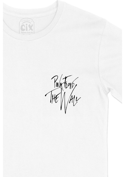 Pink Floyd The Wall Cep Logo Tasarımlı Beyaz Tişört fiyatları