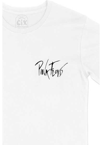 Pink Floyd Cep Logo Tasarımlı Beyaz Tişört fiyatları