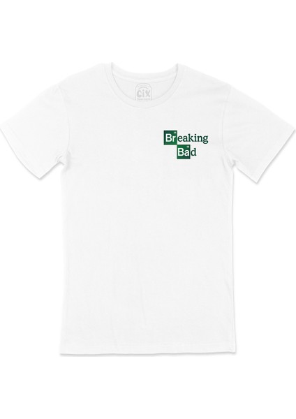 Breaking Bad Cep Logo Tasarımlı Beyaz Tişört