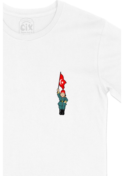 Osmanlı Çocuğu Cep Logo Tasarımlı Beyaz Tişört fiyatları