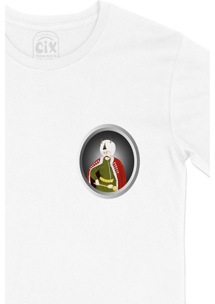 Yavuz Sultan Selim Cep Logo Tasarımlı Beyaz Tişört fiyatları