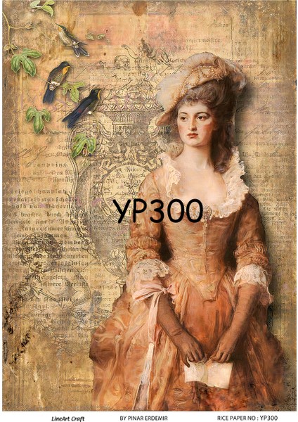 Kendinden Yapışkanlı Pirinç Dekopaj Kağıdı LA-YP300