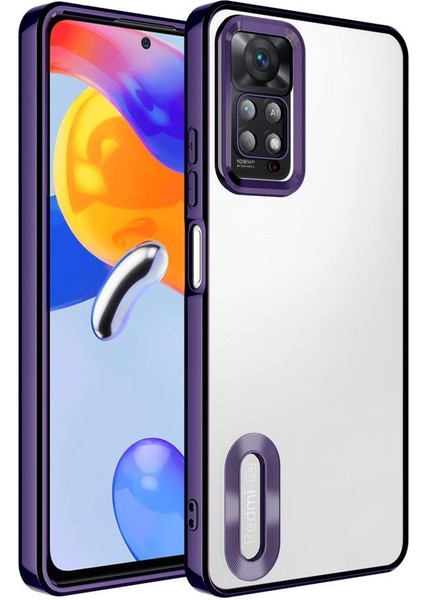 Xiaomi Redmi Note 11 Pro 5g Kılıf Köşeleri Renkli Şeffaf Kamera Korumalı Silikon Luxury Kapak