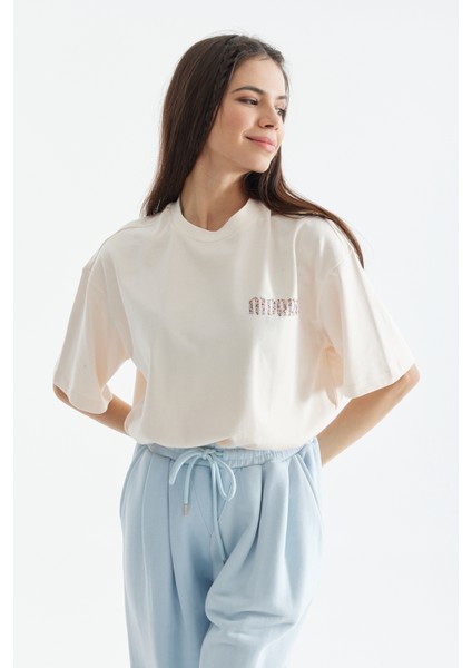 Çiçek Baskılı T-Shirt K