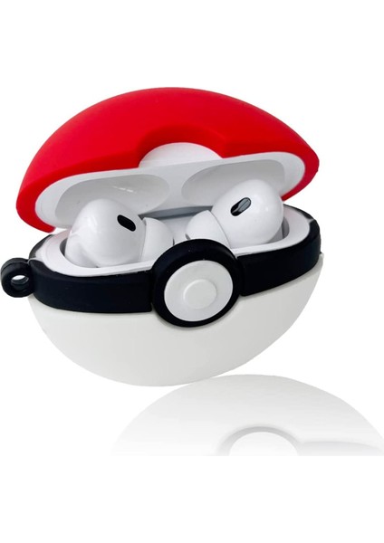 Airpods Pro 2.nesil Kulaklık Kılıfı Figürlü Kulaklık Kılıfı Poke Topu Pokemon