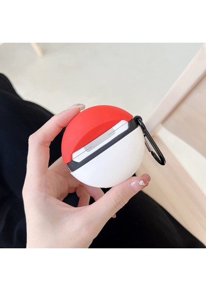 Airpods Pro 2.nesil Kulaklık Kılıfı Figürlü Kulaklık Kılıfı Poke Topu Pokemon