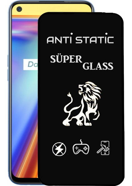 Realme 7 Tam Kaplayan Anti Statik Dayanıklı Süper Cam Ekran Koruyucu