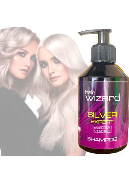 Wizard Silver Expert Pigment Yüksek Performanslı Profesyonel Mor Şampuan 250ML