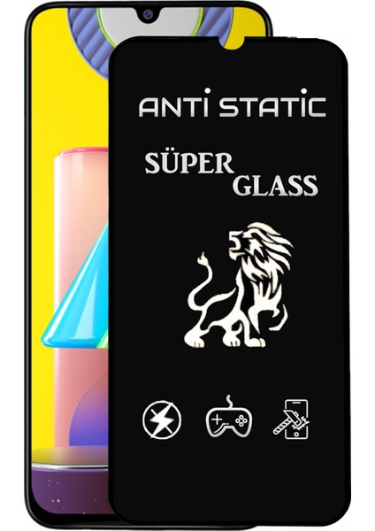 Case World Samsung Galaxy M31 Tam Kaplayan Anti Statik Dayanıklı Süper Cam Ekran Koruyucu