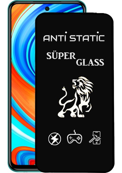 Xiaomi Redmi Note 9 Pro Tam Kaplayan Anti Statik Dayanıklı Süper Cam Ekran Koruyucu