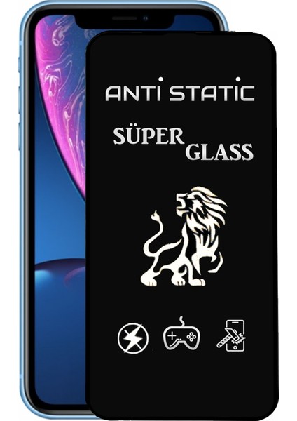Apple iPhone Xr Tam Kaplayan Anti Statik Dayanıklı Süper Cam Ekran Koruyucu