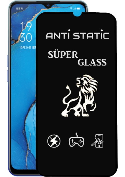 Oppo Reno 3 Tam Kaplayan Anti Statik Dayanıklı Süper Cam Ekran Koruyucu