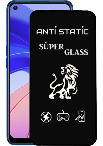 Oppo A55 Tam Kaplayan Anti Statik Dayanıklı Süper Cam Ekran Koruyucu
