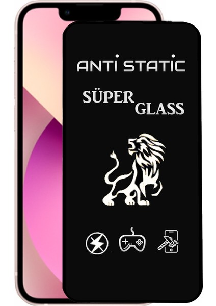 Apple iPhone 13 Mini Tam Kaplayan Anti Statik Dayanıklı Süper Cam Ekran Koruyucu