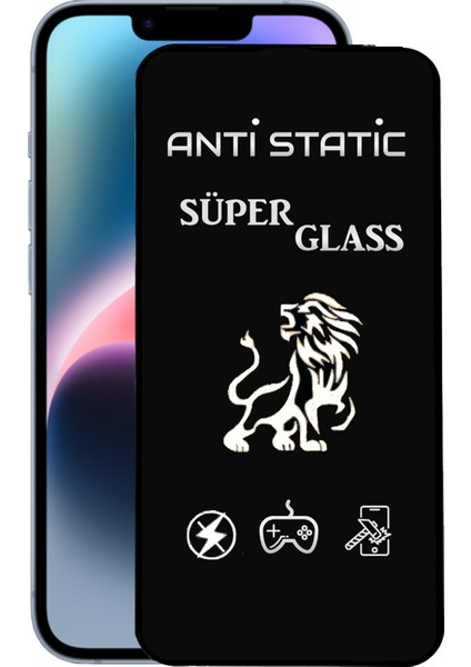 Apple iPhone 14 Plus Tam Kaplayan Anti Statik Dayanıklı Süper Cam Ekran Koruyucu