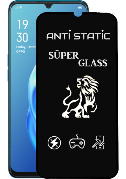 Oppo A91 Tam Kaplayan Anti Statik Dayanıklı Süper Cam Ekran Koruyucu