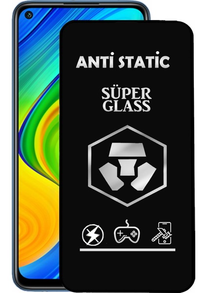 Xiaomi Redmi Note 9 Tam Kaplayan Anti Statik Dayanıklı Süper Cam Ekran Koruyucu