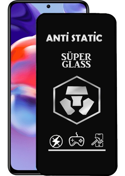 Xiaomi Redmi Note 11 Pro Plus Tam Kaplayan Anti Statik Dayanıklı Süper Cam Ekran Koruyucu