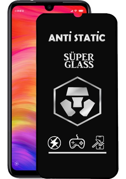 Xiaomi Redmi Note 7 Pro Tam Kaplayan Anti Statik Dayanıklı Süper Cam Ekran Koruyucu