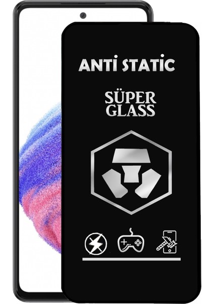 Caseart Samsung Galaxy A53 Tam Kaplayan Anti Statik Dayanıklı Süper Cam Ekran Koruyucu