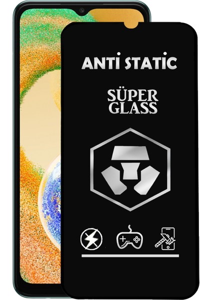 Samsung Galaxy A04S Tam Kaplayan Anti Statik Dayanıklı Süper Cam Ekran Koruyucu